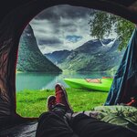 Relish an overnight kayaking and camping experience of and by a Norwegian fjord