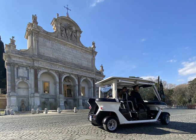 Rome FOOD TOUR in Golf Cart 