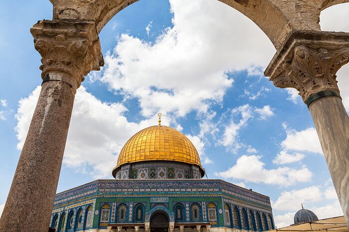 Views over the Dome of the Rock in Jerusalem