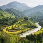 Terraced hillsides near Sapa, Vietnam