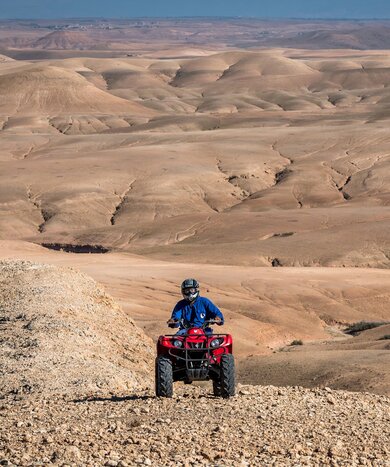 Quad Ride in the Stone Desert of Agafay