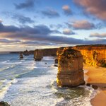 The Twelve Apostles at sunset off the Great Ocean Road, Victoria, Australia