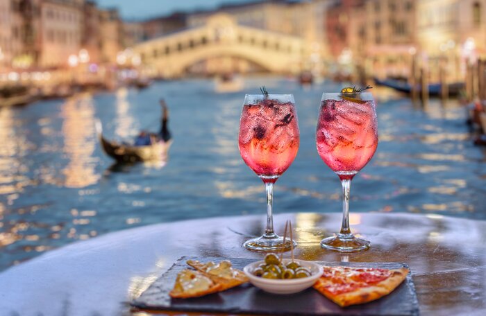 Experience the local tradition of evening aperitivo in Venice