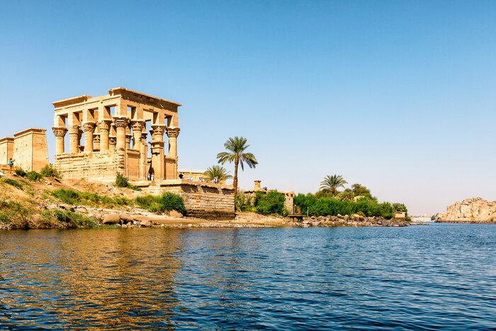 Spend four days cruising up the Nile River to see landmarks like Philae Temple