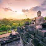 Borobudur temple on the island of Java 