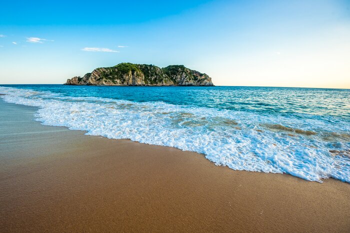 An unspoiled beach in Huatulco