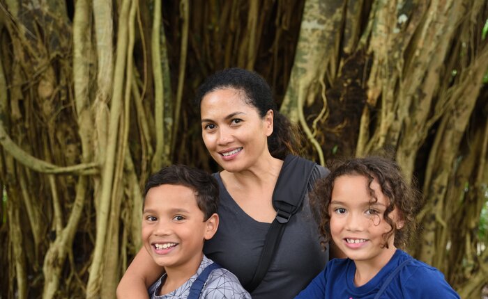 Capture memories with a family portrait in the Guatemalan jungle
