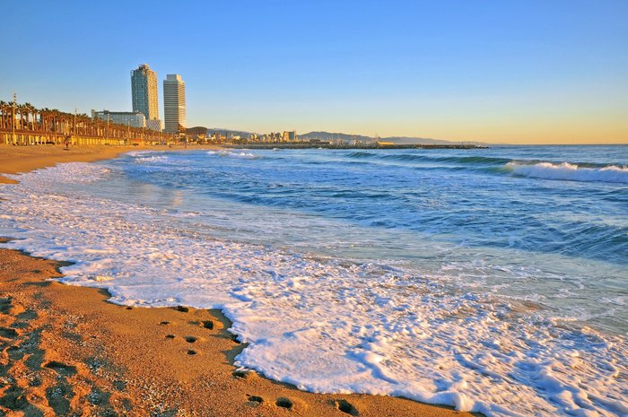 Self-Guided Beach Day in Barcelona