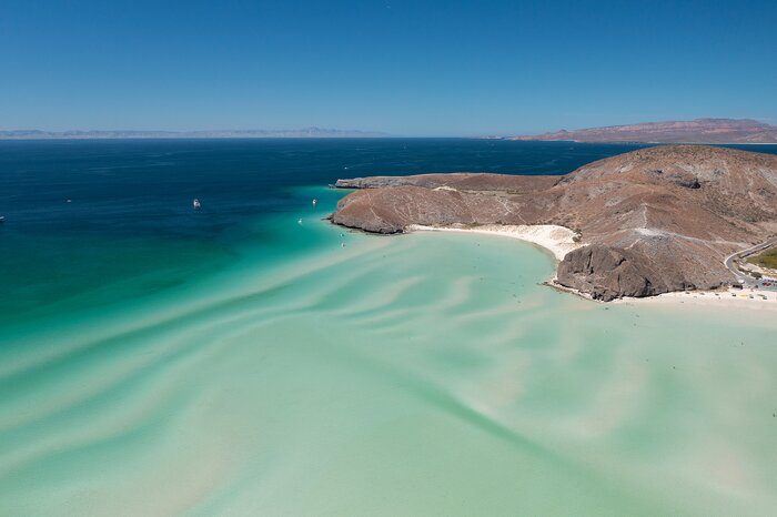 Relax on the pristine beaches of La Paz on the Baja California peninsula