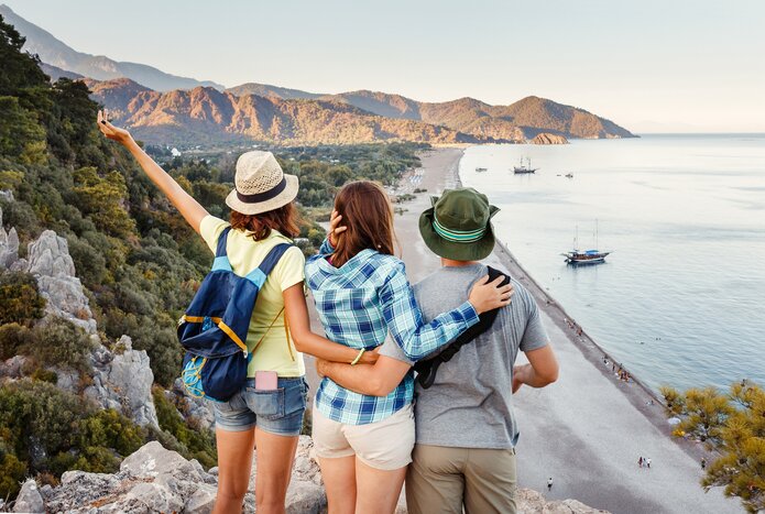 Hike to coastal vistas and mythical ancient sites near Adrasan