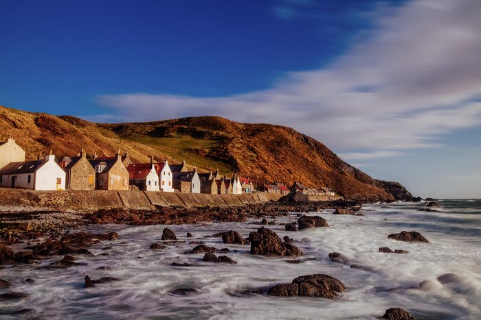 With Aberdeen as your base, set out to explore northern Scotland on a highlights tour, like Crovie, a fishing village on the North Sea