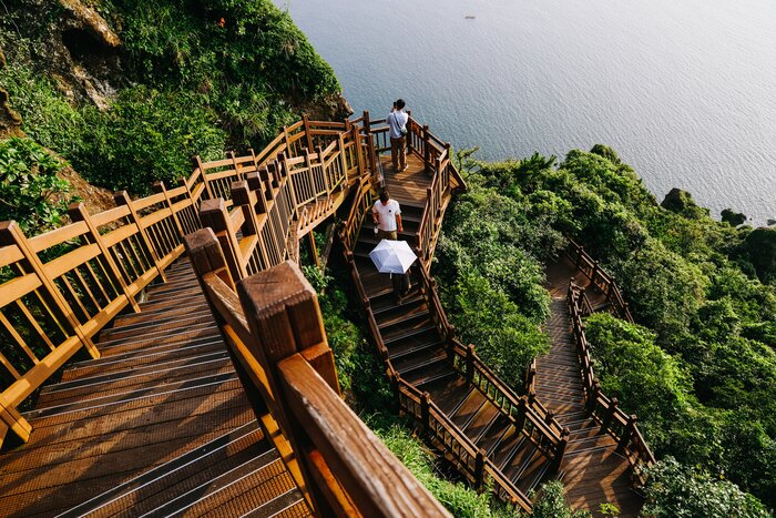 Your trip ends on the island of Jeju, whose dramatic landscapes are featured in many K-dramas