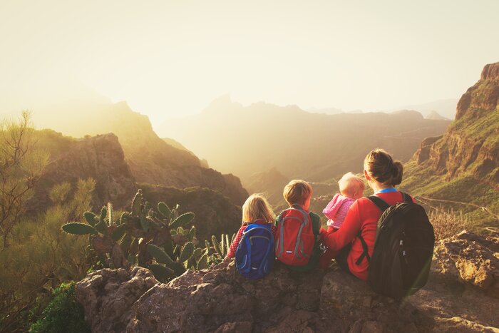 Hiking with the family in the Canary Islands