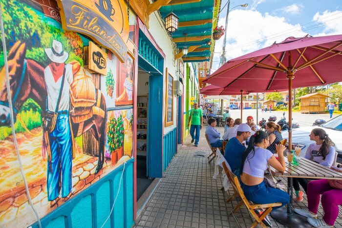 Check out restaurants, cafés, and markets in Colombia's three biggest cities