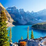 Banff National Park  is a UNESCO World Heritage Site filled with hundreds of glaciars