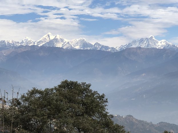 Drive from Kathmandu to Sankhu, Hike to Nagarkot (7,136 feet / 2,175 m)