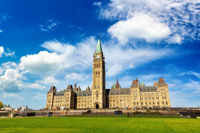 Admire the iconic Parliament Hill in Canada's capital, Ottawa