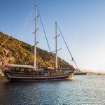 Cruise along the Turkish coastline known as the Turkish Coast