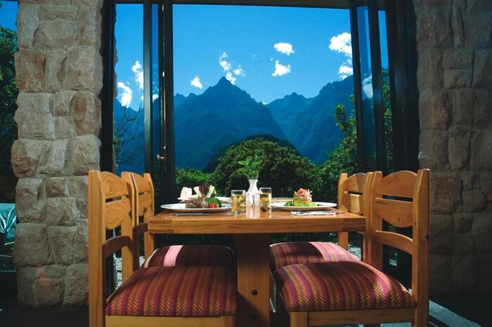Stay overnight at a luxury lodge outside of Machu Picchu (photo courtesy of Sanctuary Lodge)