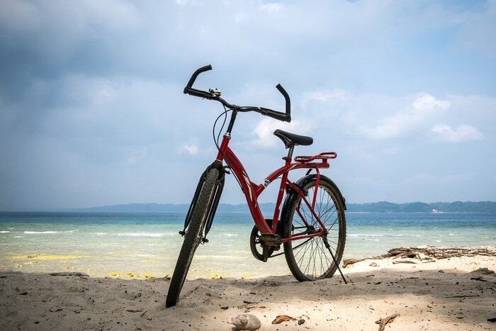 Go cycling along the beach