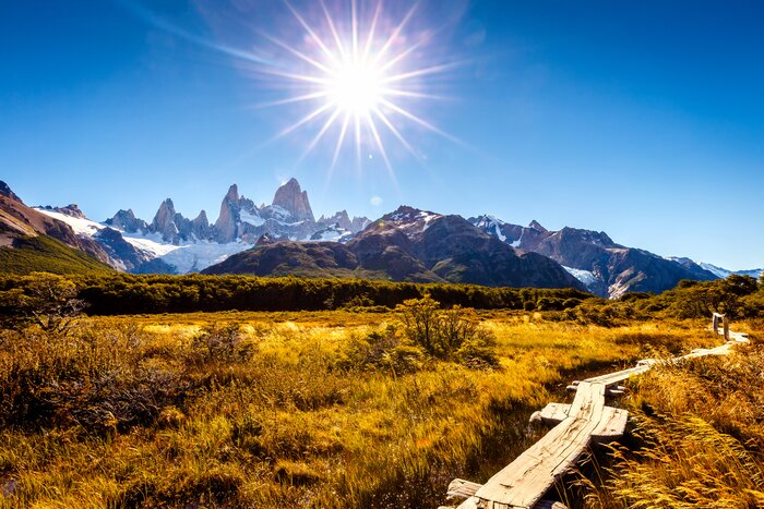Follow your private guide on full-day treks in Patagonia's Los Glaciares National Park
