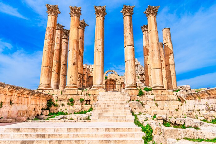 Explore the remarkably well-preserved Greco-Roman ruins of Jerash with your private guide