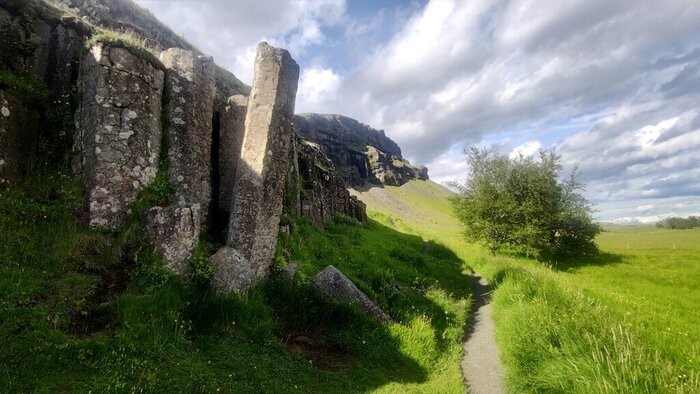 Dverghamrar Basalt Cliffs 