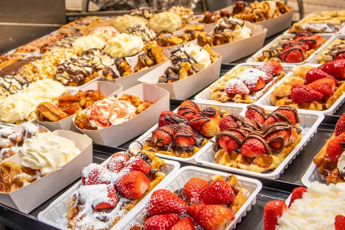 Belgian waffles are an obligatory part of a Flanders food tour