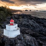 Amphirite Point Lighthouse in Ucluelet, Vancouver Island