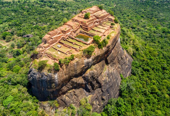 Climb to the top of Lion Rock to visit the UNESCO-listed Sigiriya Rock Fortress