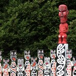 Māori carvings in Rotorua