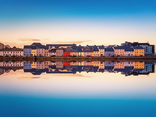 Sunset over the Claddagh in Galway