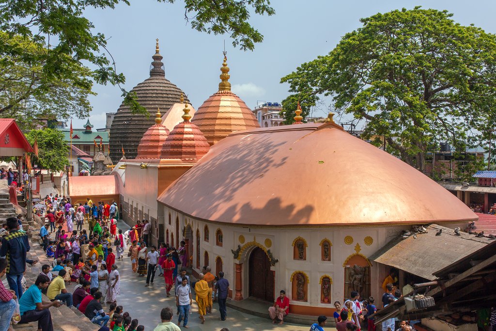 The Kamakhya Mandir temple in Guwahati