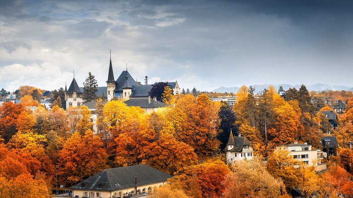 Admire the changing leaves in the Swiss capital of Bern in early October
