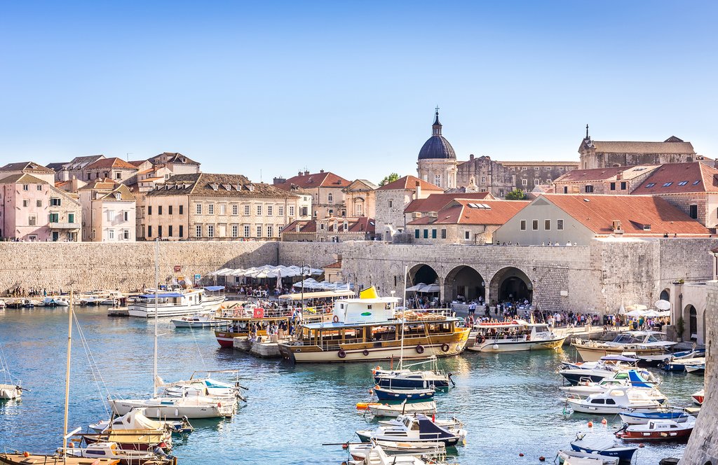 A view of Dubrovnik from the water