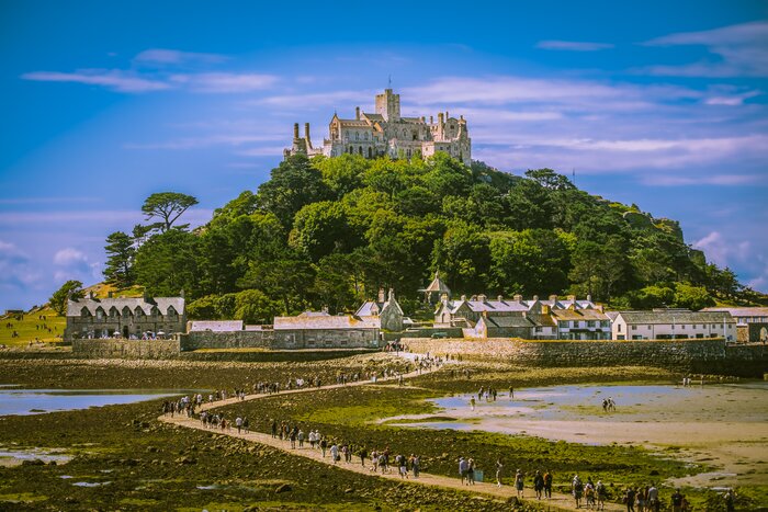 St Michael's Mount in Cornwall has a history dating back to the early 12th century