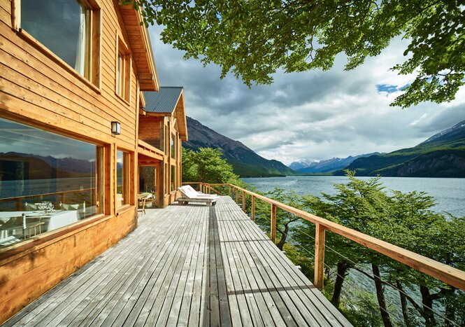 Stay in some of Patagonia's finest lakeside lodges (photo courtesy of Aguas Arriba)