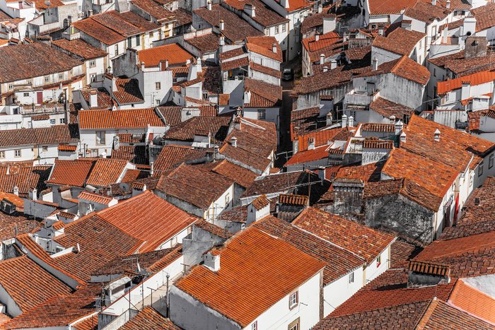 Aerial view of an Alentejo town