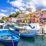 Admire the beautiful island of Procida on a private yacht cruise from Capri