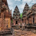 Explore Siem Reap's ancient temples, including the pink sandstone Banteay Srei