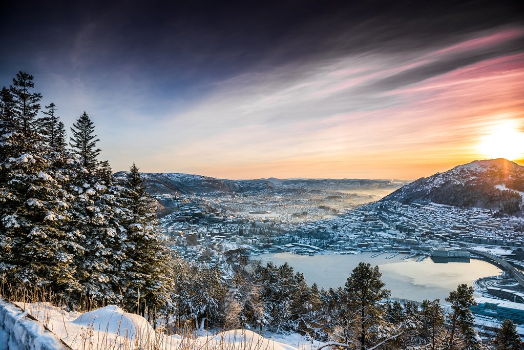 Mountains surrounding Bergen