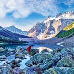 Trek the Consolation Lakes Trail from Moraine Lake for stunning Canadian scenery