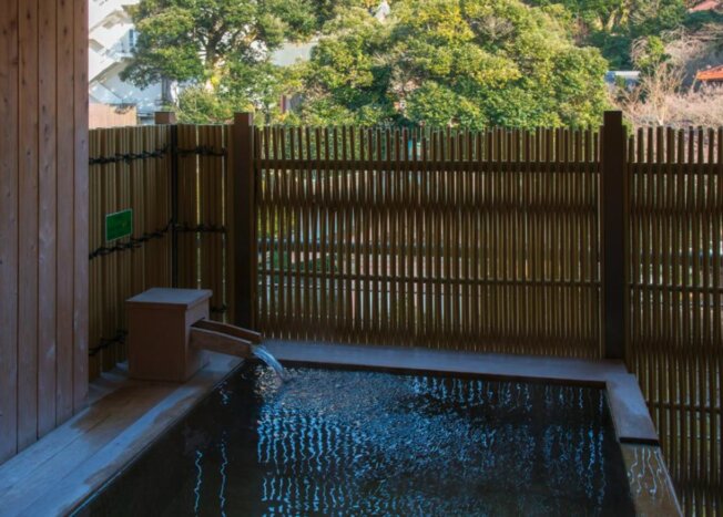 Enjoy your private open-air bath and dinner 