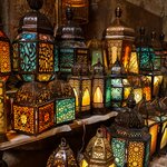 Browse the colorful stalls at Cairo's Khan El Khalili Bazaar