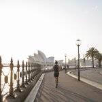 The Sydney Marathon ends in front of the iconic Opera House