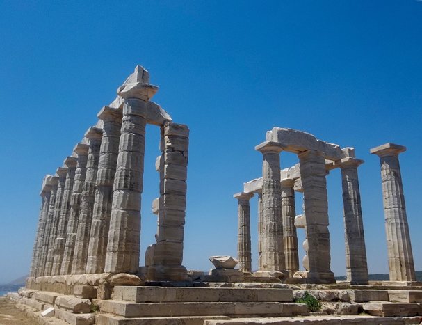 The Poseidon Temple at Cape Sounion (Photo courtesy of Pixabay)