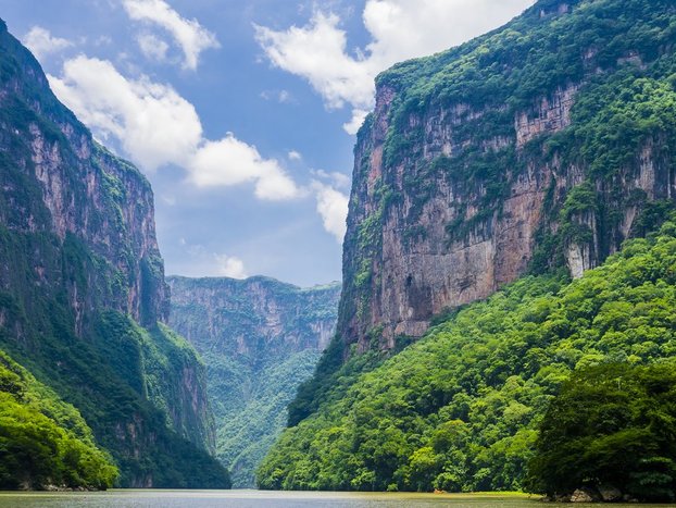 Sumidero Canyon landscapes in Chiapas