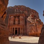 Wander amid sandstone canyons and carved temples in Petra