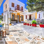 Relax in Lefkes, a traditional Greek village on Paros, Cyclades