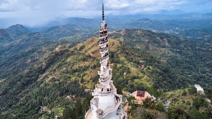 Climb the whimsical Ambuluwawa Tower in central Sri Lanka